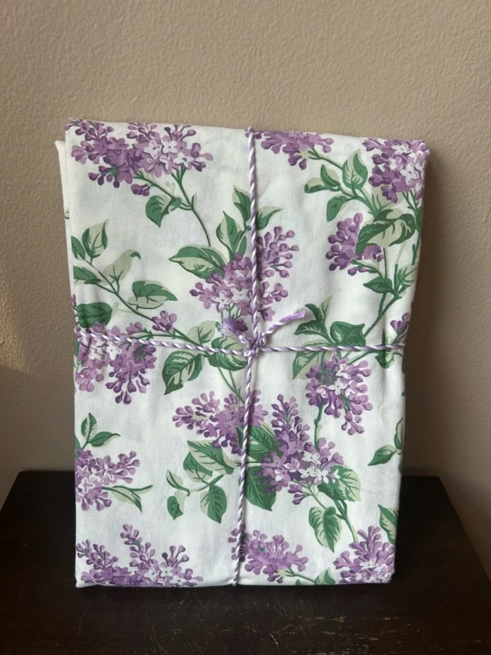 April Cornell Cotton Tablecloth Lilac Festival 60”x 84” Oblong Floral Spring New